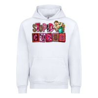 White stupid cupid with cupid olivia Urban Hoodie - OliviaCreatesArt