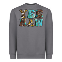 Storm western sunflowers turquoise leopard yee haw Heavyweight Sweatshirt - BarkalooDesign