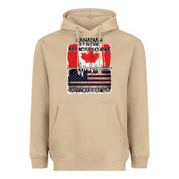 American By Birth Canadian By Blood Patriot By Choice Heavyweight Hoodie | Teevron