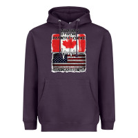 Plum American By Birth Canadian By Blood Patriot By Choice Heavyweight Hoodie - Bettercallsaul