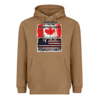 Toasted Coconut American By Birth Canadian By Blood Patriot By Choice Heavyweight Hoodie - Bettercallsaul