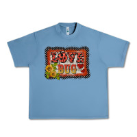 Pebble Blue ladybug  love bug backround Urban Heavy Tee - BarkalooDesign