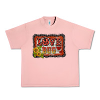 Salmon ladybug  love bug backround Urban Heavy Tee - BarkalooDesign