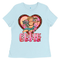 Baby Blue cupid heart Ladies Tee - RanaPortraitStore