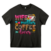 Asphalt wife mother coffee lover Heavy Core Tee - Zillion Design Studio