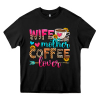 Black wife mother coffee lover Heavy Core Tee - Zillion Design Studio