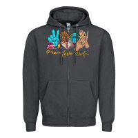 Smoke peace love nails bbs Zipper Hoodie - BundleAndBundleShop