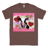 Chestnut lotus heart cow valentine Classic Tee - AdoDesignShop