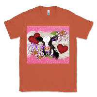 Copper lotus heart cow valentine Classic Tee - AdoDesignShop