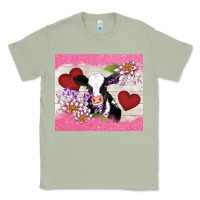 Matcha lotus heart cow valentine Classic Tee - AdoDesignShop