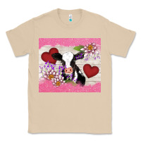 Mushroom lotus heart cow valentine Classic Tee - AdoDesignShop