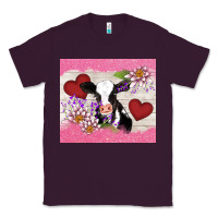 Plum lotus heart cow valentine Classic Tee - AdoDesignShop