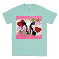 Seafoam lotus heart cow valentine Classic Tee - AdoDesignShop