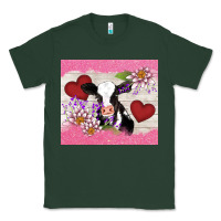 Sports Green lotus heart cow valentine Classic Tee - AdoDesignShop