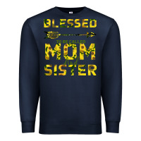 Navy Blessed Mom And Sister Premium Sweatshirt - Bettercallsaul