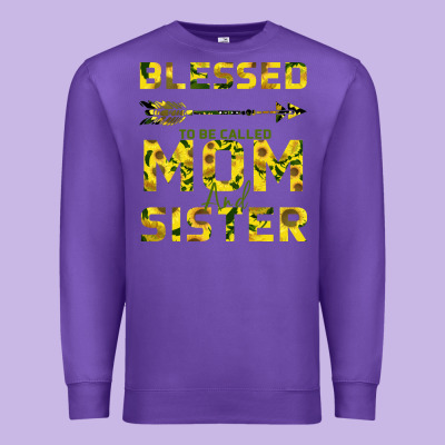 Blessed Mom And Sister Premium Sweatshirt Designed By Bettercallsaul