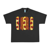 Pigment Black ladybug  brushstrokes Urban Heavy Tee - BarkalooDesign