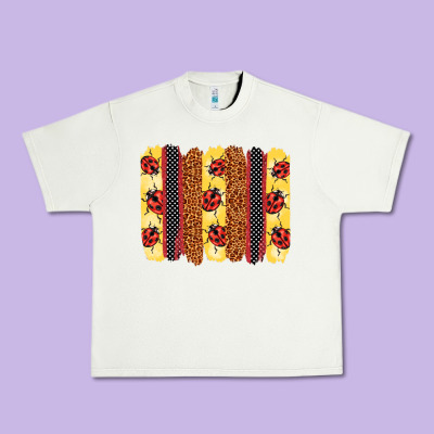Ladybug  Brushstrokes Urban Heavy Tee Designed By Barkaloodesign