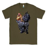 Army Green Brahma Rooster Classic Tee - LillyAllenDesigns