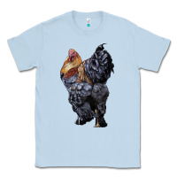 Dusty Blue Brahma Rooster Classic Tee - LillyAllenDesigns