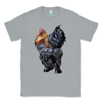 Heather Grey Brahma Rooster Classic Tee - LillyAllenDesigns