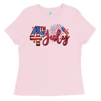 Bubblegum Pink 4th of july zillion Ladies Tee - Zillion Design Studio