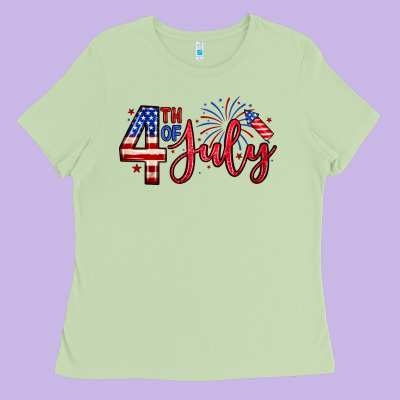 4th Of July Zillion Ladies Tee Designed By Zillion Design Studio