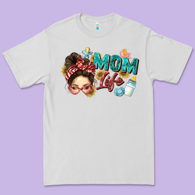 Mom Life Premium Tee Designed By Zillion Design Studio