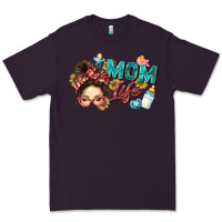 Plum mom life Premium Tee - Zillion Design Studio