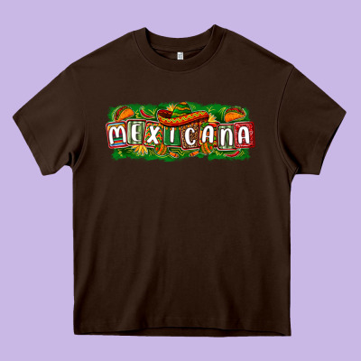 Mexicana Heavy Core Tee Designed By Texasbilliewilder