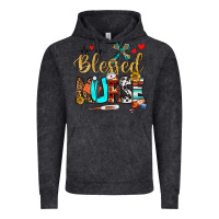 Vintage Black blessed nurse Vintage Hoodie - BundleAndBundleShop