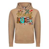Vintage Coffee blessed nurse Vintage Hoodie - BundleAndBundleShop