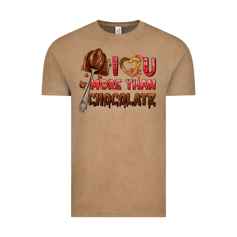 I Love You More Than Chocolate Vintage Tee by AdoDesignShop | Teevron