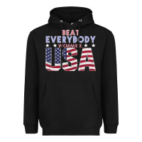Black Usa Beat Everybody Heavyweight Hoodie - Bettercallsaul