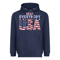Usa Beat Everybody Heavyweight Hoodie | Teevron