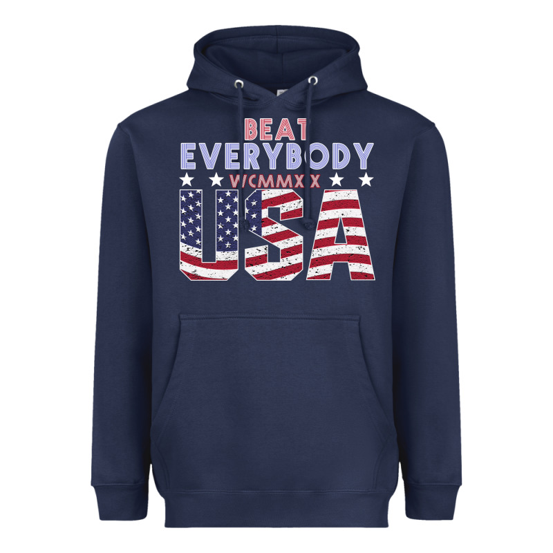 Usa Beat Everybody Heavyweight Hoodie by Bettercallsaul | Teevron