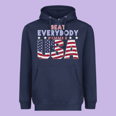Usa Beat Everybody Heavyweight Hoodie Designed By Bettercallsaul