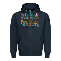 Navy i'm the nail tech they told you about bbs Zipper Hoodie - BundleAndBundleShop