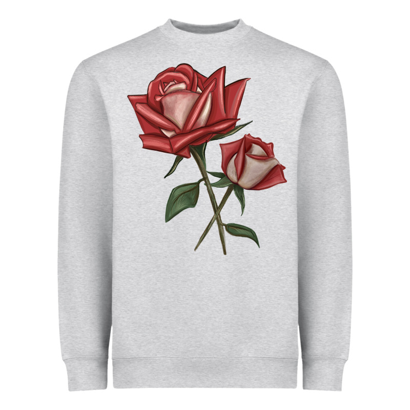 Love Rose Grandiflora Rose Heavyweight Sweatshirt by LillyAllenDesigns | Teevron