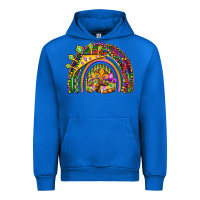 Cobalt mardi gras rainbow Urban Hoodie - OliviaCreatesArt