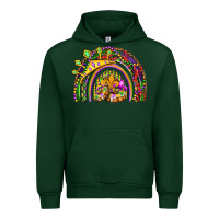 Forest Green mardi gras rainbow Urban Hoodie - OliviaCreatesArt