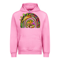 Fuchsia Pink mardi gras rainbow Urban Hoodie - OliviaCreatesArt