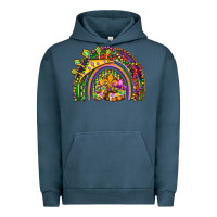 Pigment Midnight Navy mardi gras rainbow Urban Hoodie - OliviaCreatesArt