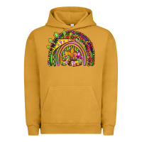 Pigment Peanut Butter mardi gras rainbow Urban Hoodie - OliviaCreatesArt
