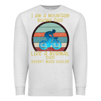 Oatmeal Heather I Am A Mountain Biking Dad Premium Sweatshirt - Bettercallsaul