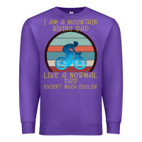 Purple I Am A Mountain Biking Dad Premium Sweatshirt - Bettercallsaul