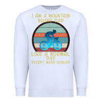 White I Am A Mountain Biking Dad Premium Sweatshirt - Bettercallsaul