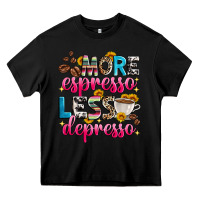 Black more espresso less depresso Heavy Core Tee - Zillion Design Studio