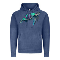 Vintage Denim turtle Vintage Hoodie - RanaPortraitStore