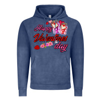 Vintage Denim happy valentines day Vintage Hoodie - AdoDesignShop